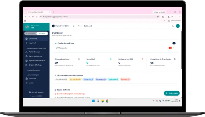Dashboard do ImpactMind RH